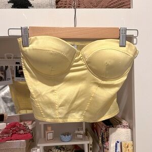 Princess Polly Yellow Corset Top
